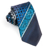 Indian Homme Men’s Rhinestone Silk Necktie Interlocking 