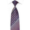 Indian Homme Men’s Rhinestone Silk Necktie Pink Paisley & 
