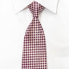Indian Homme Men’s Silk Tie Gold Purple Checkered Sparkling 