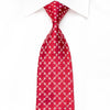 Indian Leaders Men’s Crystal Silk Necktie Checker Monogram 