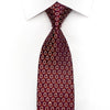 Indian Leaders Men’s Silk Tie Golden Horse Shoes On Burgundy