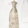 Indian Leaders Rhinestone Necktie Silver Vines On Pink WIth 