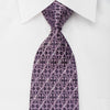Indian Leaders Rhinestone Silk Tie Cartouche Trellis On 