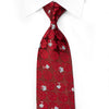Lancetti Men’s Crystal Tie Butterflies & Anthemion On Red 