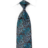 Lancetti Rhinestone Tie Acanthus On Navy With Sparkles - 1