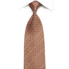 Louis Quatorze Men’s Crystal Rhinestone Silk Necktie Orange 