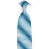 Louis Quatorze Mens Rhinestone Necktie Blue Trellis On 