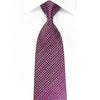 Maestro Men’s Crystal Rhinestone Necktie Silver Purple 