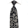 Metro City Men’s Crystal Rhinestone Silk Necktie Scrolls On 