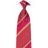 Mila Schon Men’s Crystal Rhinestone Silk Necktie Gold 