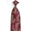Mila Schon Mens Silk Rhinestone Necktie Golden Leaves On 