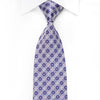 Nicole St Giles Men’s Crystal Silk Neckties White Stripes On