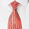 Nina Ricci Bling Silk Tie Medallion Rhinestones On Red - 1