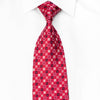 Nina Ricci Men’s Crystal Necktie Foulard On Red Silk With 