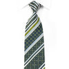 Nina Ricci Men’s Crystal Rhinestone Silk Tie Silver Green 