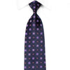 Nina Ricci Men’s Crystal Silk Necktie Foulard On Navy 