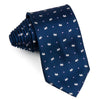 Nina Ricci Men’s Silk Neck Tie Scottie Dogs On Navy Blue 