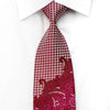 Nina Ricci Men’s Silk Necktie Paisley On Burgundy Sparkling 
