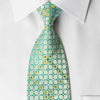 Nina Ricci Rhinestone Necktie Checker On Green With Silver 