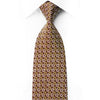 Nina Ricci Rhinestone Necktie Green Geometric On Brown With 