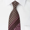 Nina Ricci Silk Rhinestone Necktie Anthemion Motif On Purple