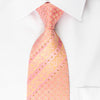 Nina Ricci Silk Rhinestone Necktie Floral Foulard On Pink 