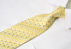 Nina Ricci Yellow Rhinestone Tie With Silver Sparkles - 1