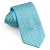 Nouveautes Men’s Silk Neck Tie Horses On Blue Classic 3 3/4 