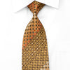 Paco Rabanne Men’s Rhinestone Silk Necktie Gold Cartouche & 
