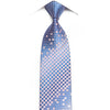 Park Land Men’s Crystal Silk Necktie Mauve Trellis On Blue 