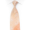 Park Land Rhinestone Silk Tie Orange Burgundy Geometric 