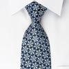 Park Land Silk Tie Medallions On Blue With Rhinestones & 