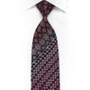 Parkland Men’s Crystal Silk Tie Pink Cartouche On Navy With 