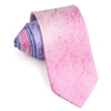 Parkland Men’s Silk Rhinestone Neck Tie Damask On Pink To 