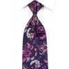 Parkland Rhinestone Necktie Purple Anthemion On Navy With 