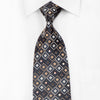 Perry Ellis Men’s Crystal Rhinestone Necktie Brown Beige 