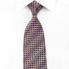 Perry Ellis Men’s Crystal Silk Necktie Purple Orange Dots On