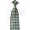Pierre Cardin Mens Crystal Rhinestone Silk Necktie Geometric