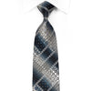 Pierre Cardin Men’s Crystal Silk Necktie Silver Black Navy 