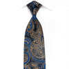 Pierre Cardin Men’s Crystal Silk Tie Gold Blue Anthemion 