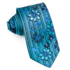 Pierre Cardin Mens Rhinestone Tie Blue Floral Design On 