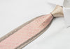 Pierre Cardin Men’s Silk Tie Pink Cartouche On Silver With 