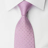 Pierre Cardin Rhinestone Necktie Geometric On Mauve Silk - 1