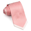 Remizio Men’s Silk Neck Tie With Rhinestones Pink White With