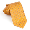 Remizio Men’s Silk Neck Tie Scottie Dog Motif On Peach 