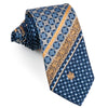 Renoma Gorgeous Men’s Woven Silk Rhinestone Tie Blue 