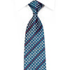 Renoma Men’s Crystal Rhinestone Necktie Silver Red Geometric