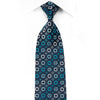 Renoma Men’s Crystal Silk Tie Geometric On Navy Sparkling 