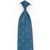 Renoma Men’s Rhinestone Necktie Blue Checkered With Silver 