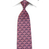Renoma Men’s Rhinestone Necktie Pink Cartouche On Navy With 